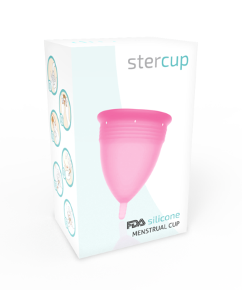 Visão alternativa de STERCUP - COPO MENSTRUAL DE SILICONE FDA ROSA - TAMANHO L