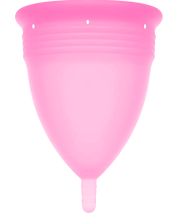 STERCUP - COPO MENSTRUAL DE SILICONE FDA ROSA - TAMANHO L
