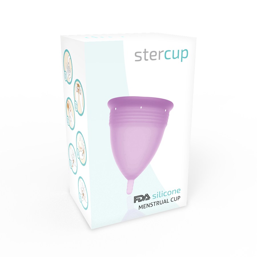 STERCUP - COPO MENSTRUAL DE SILICONE FDA LILAC - TAMANHO L - Imagem 2