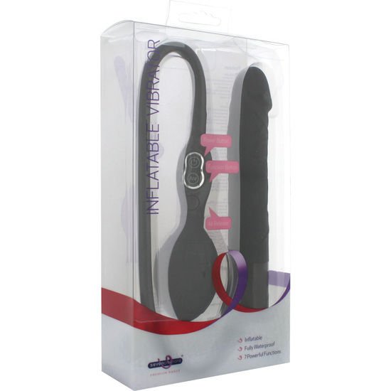SEVEN CREATIONS - VIBRADOR INFLÁVEL PRETO - Image 2