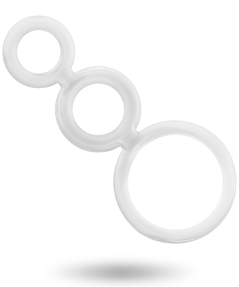 Visão alternativa de ADDICTED TOYS - CONJUNTO DE ANÉIS - PARA PÊNIS TRANSPARENTE