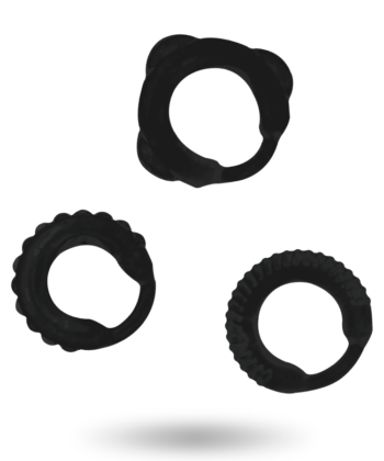 ADDICTED TOYS - CONJUNTO DE ANEL C - PRETO