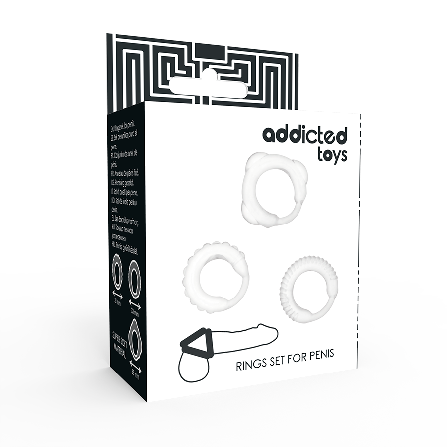 ADDICTED TOYS - C-RING SET CLARO - Imagem 3