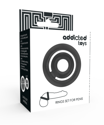 ADDICTED TOYS - POTENZ- C-RING PÉNIS PRETO - Imagem 3