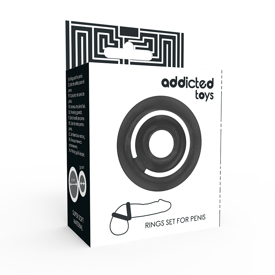 ADDICTED TOYS - POTENZ- C-RING PÊNIS PRETO - Imagem 3