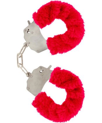 TOYJOY - FURRY FUN CUFFS BONDAGE VERMELHO