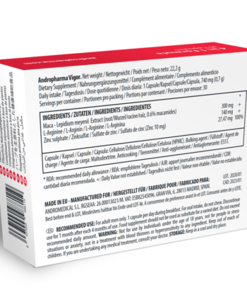 Alternative view of ANDROPHARMA VIGOR - SUPLEMENTO DE AUMENTO DA LIBIDO