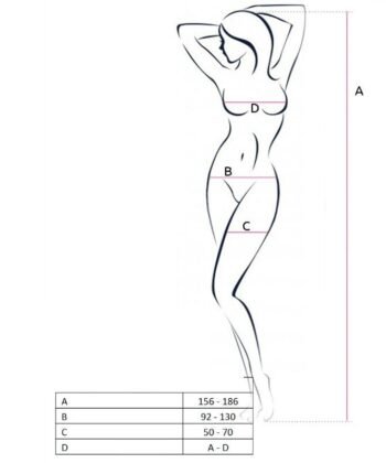 Visão alternativa de PASSION - WOMAN BS055 BODYSTOCKING NEGRO TALLA ÚNICA