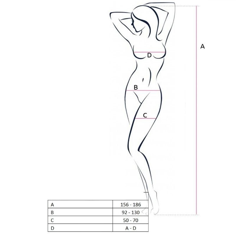 PASSION - WOMAN BS055 BODYSTOCKING NEGRO TALLA ÚNICA - Imagem 2