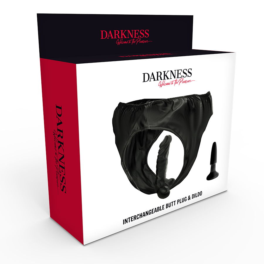 DARKNESS - PANTIES CON PLUG Y DILDO INTERCAMBIABLE - Image 3