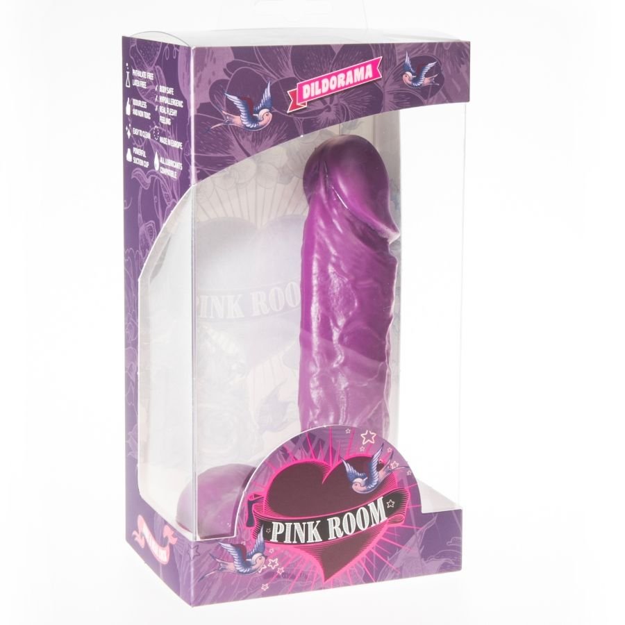 PINK ROOM - DILDO REALISTA AMADEO ROXO 15,5 CM - Imagem 2