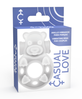 Visão alternativa de CASUAL LOVE - 26 ANEL DE VIBRADOR DE COELHO TRANSPARENTE