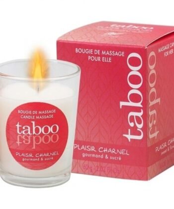RUF - VELA DE MASSAGEM TABOO PARA SEU AROMA DE FLOR DE CACAU PLAISIR CHARNEL