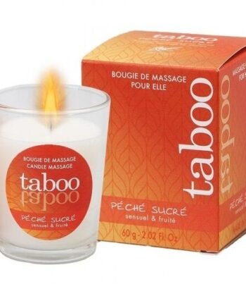 RUF - VELA DE MASSAGEM TABOO PARA SEU AROMA DE NECTARINA PECHE SUCRE