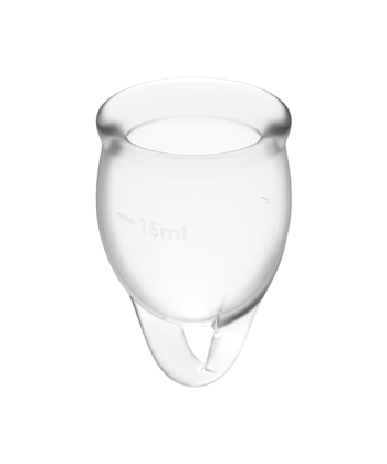 Visão alternativa de SATISFYER - FEEL CONFIDENT KIT COPA MENSTRUAL TRANSPARENTE 15 + 20 ML