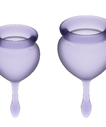 SATISFYER - FEEL GOOD KIT COPA MENSTRUAL AZUL INTENSO 15 + 20 ML
