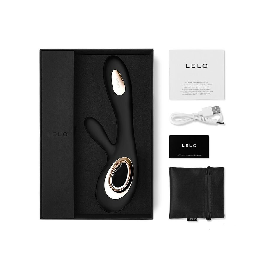 LELO - SORAYA WAVE VIBRADOR COELHO PRETO - Imagem 3