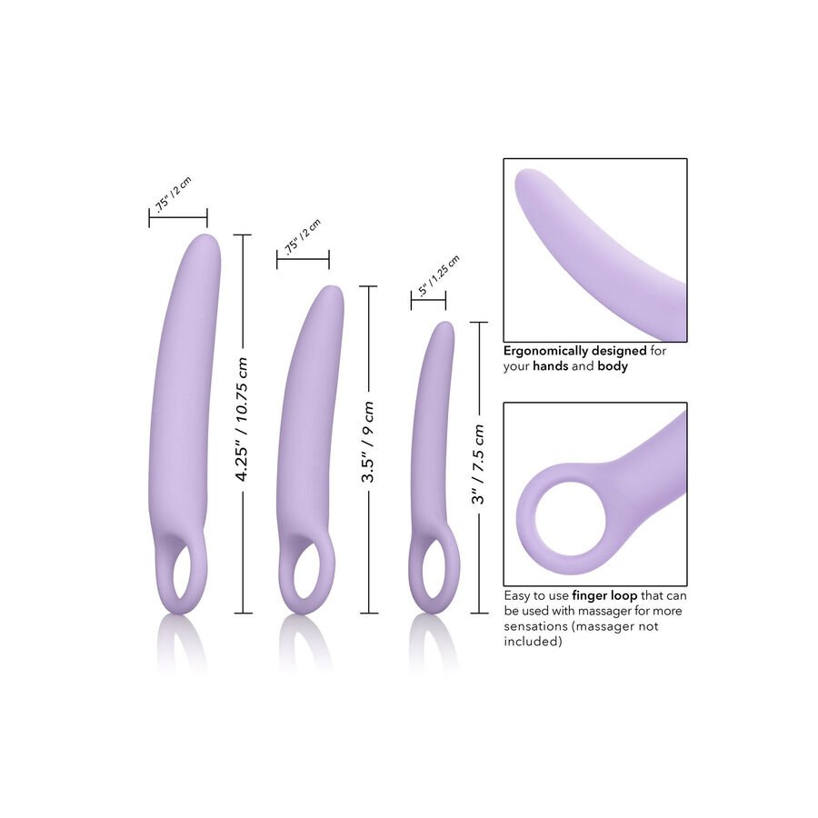 CALEXOTICS - DR LAURA BERMAN ALENA CONJUNTO DE 3 DILATADORES DE SILICONE - Imagem 3