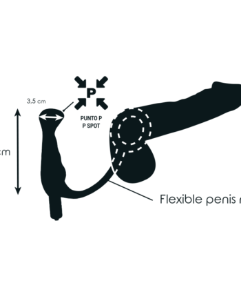 Visão alternativa de ADDICTED TOYS - VIBRADOR- PROST TICO PRETO 10 CM