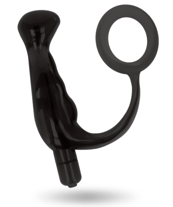 ADDICTED TOYS - VIBRADOR- PROST TICO PRETO 10 CM - Imagem 3