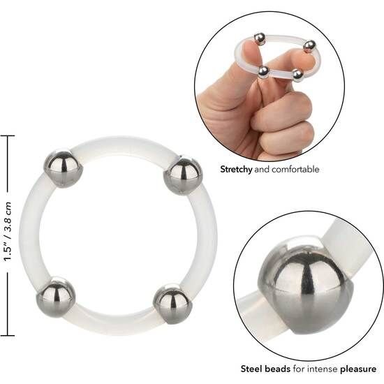 CALEXOTICS - ANEL DE SILICONE COM FRESAS DE AO L - Imagem 2