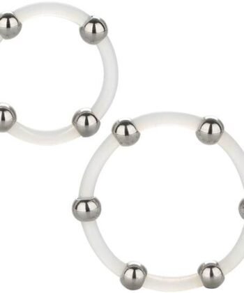 CALEXOTICS - CONJUNTO DE ANÉIS DE SILICONE COM FRESAS DE AO