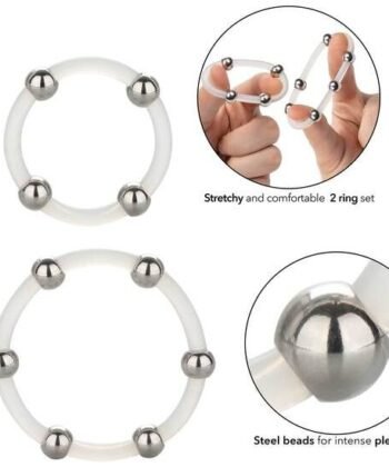 CALEXOTICS - CONJUNTO DE ANÉIS DE SILICONE COM FRESAS DE AO - Image 4