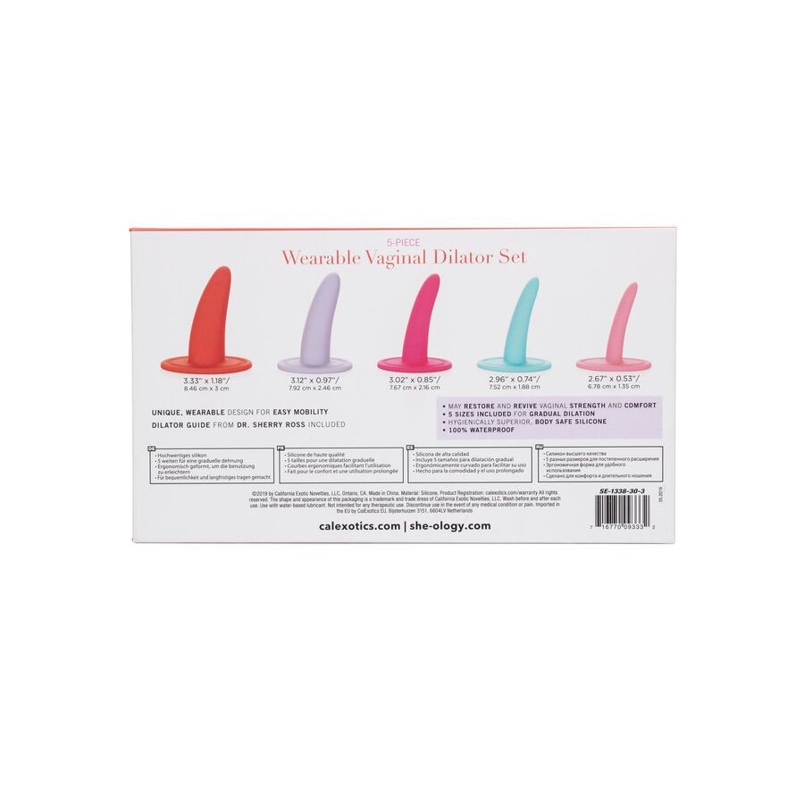 CALEXOTICS - KIT 5 PCS DILATADORES VAGINAIS OU ANAIS MULTICOLOR - Imagem 3