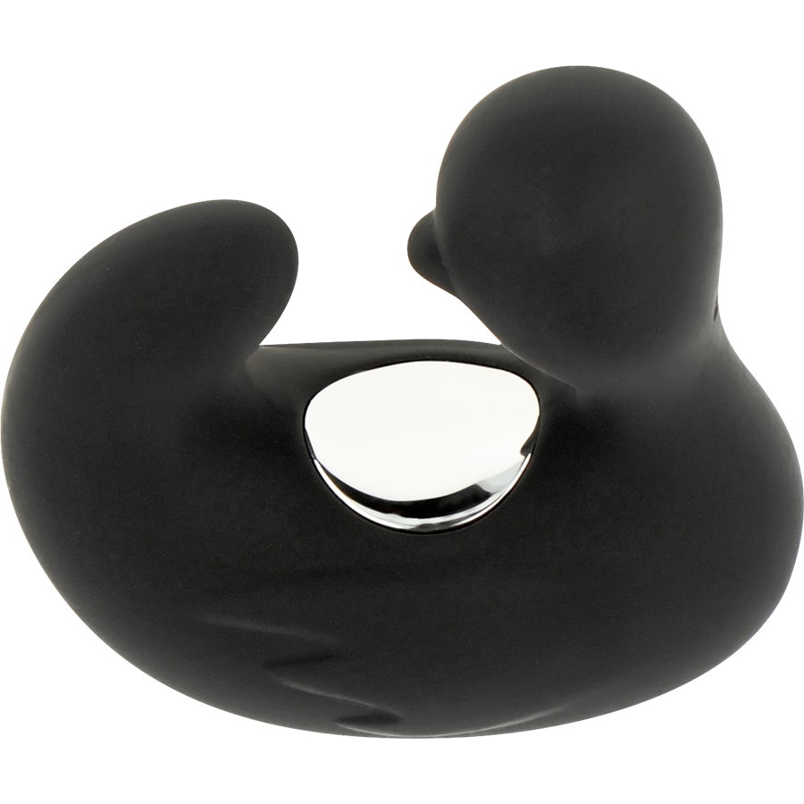 BLACK&SILVER - DEDAL DE PATO ESTIMULANTE DE SILICONE RECARREGÁVEL DUCKYMANIA - Imagem 2