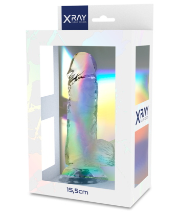 Alternative view of X RAY - DILDO TRANSPARENTE COM BOLAS 15.5 CM -O- 3.5 CM