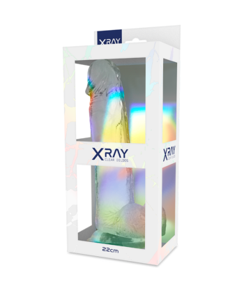 Visão alternativa de X RAY - CLEAR DILDO REALISTA TRANSPARENTE 22 CM -O- 4.6 CM