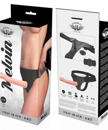 HARNESS ATTRACTION - ARNÉS MELVIN FLESH 19 CM -O- 4 CM - Imagem 3