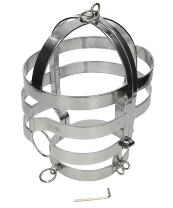 Alternative view of METAL HARD - MASCARA CON COLLAR ACERO