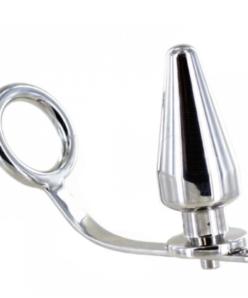 METAL HARD - ANEL DE AO COM PLUG ANAL 45 X 50MM