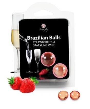 Alternative view of SECRETPLAY - CONJUNTO DE BOLAS BRASILEIRAS MORANGO E CHAMPANHE