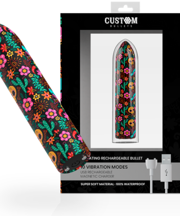 CUSTOM BULLETS - BALAS PERSONALIZADAS FLORAIS RECARREGÁVEIS BALAS 10 INTENSIDADES