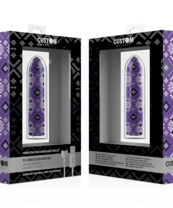 Alternative view of CUSTOM BULLETS - RECHARGEABLE SNAKE PURPLE MAGNETIC BULLET 10V