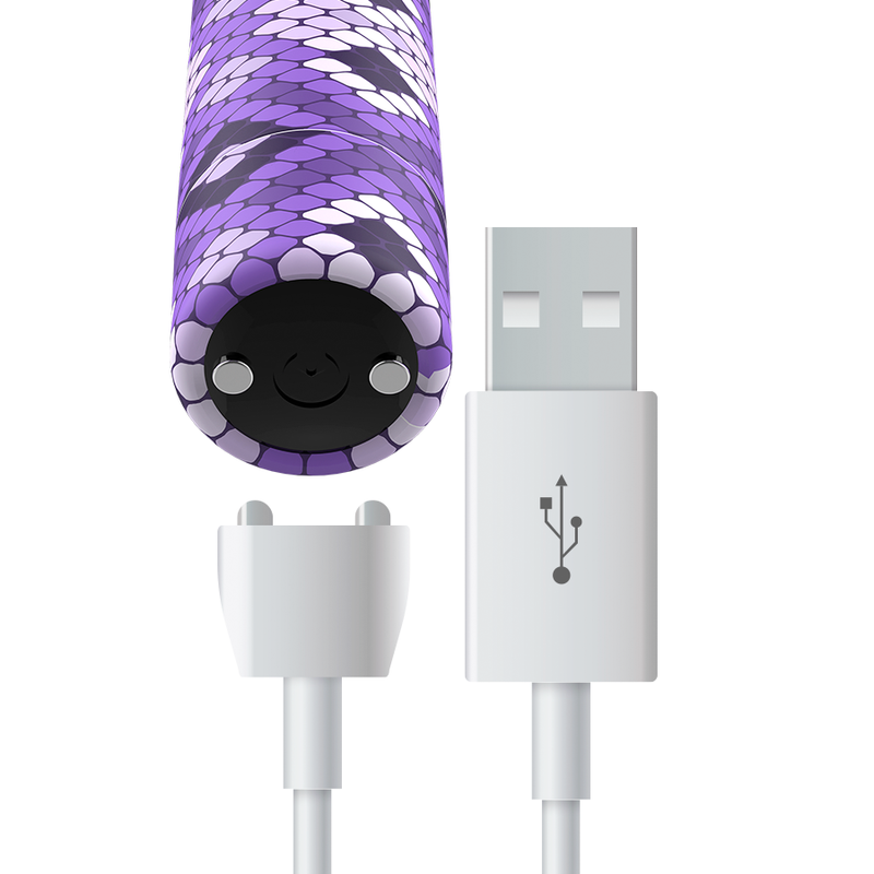 CUSTOM BULLETS - RECHARGEABLE SNAKE PURPLE MAGNETIC BULLET 10V - Image 3