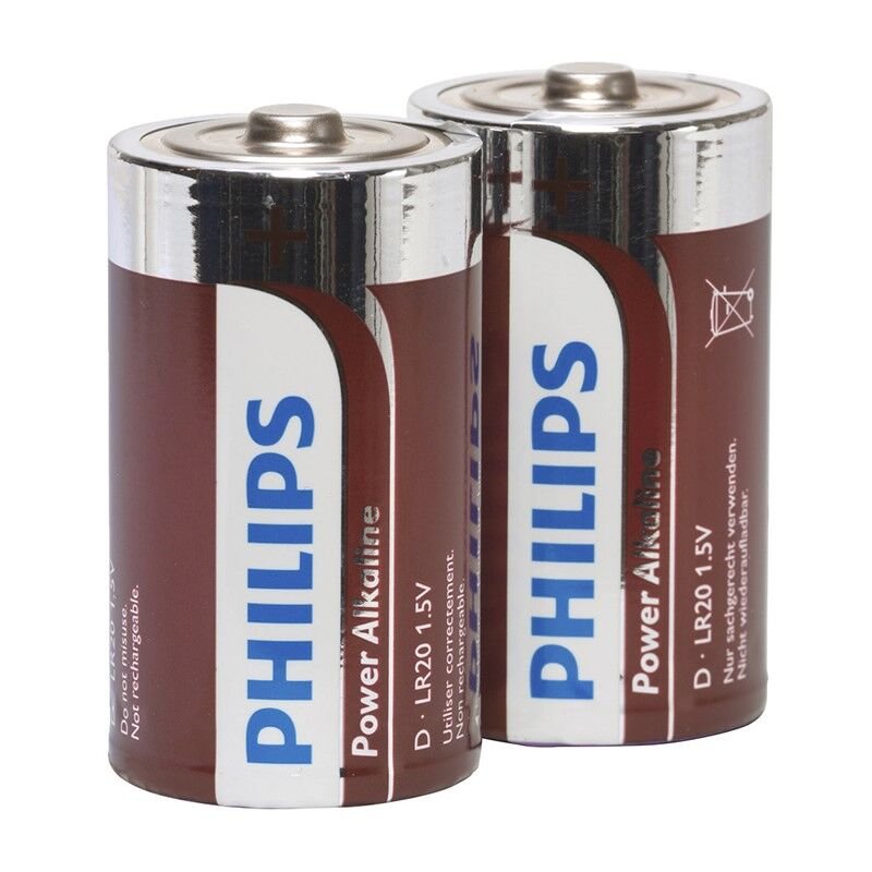 PHILIPS - POWER ALKALINE PILA D LR20 BLISTER * 2 - Image 2