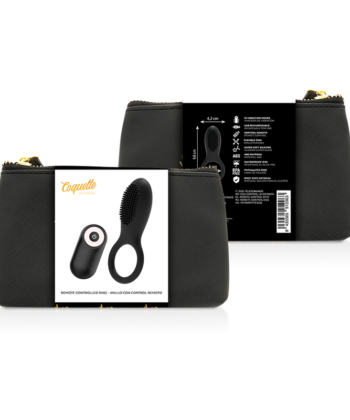 Alternative view of COQUETTE CHIC DESIRE - COCK RING CONTROLE REMOTO RECARREGVEL PRETO/ OURO