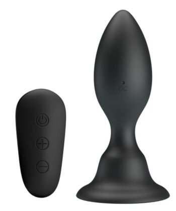 MR PLAY - PLUG ANAL COM CONTROLE REMOTO VIBRAO PRETO