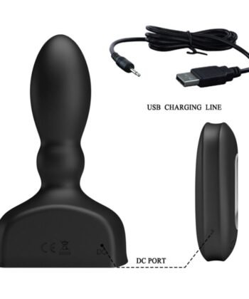 MR PLAY - CONTROLE REMOTO DE PLUG ANAL INFLVEL PRETO - Imagem 3