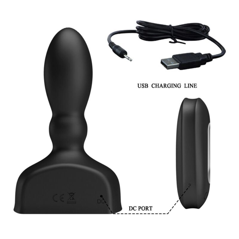 MR PLAY - CONTROLE REMOTO DE PLUG ANAL INFLVEL PRETO - Imagem 3