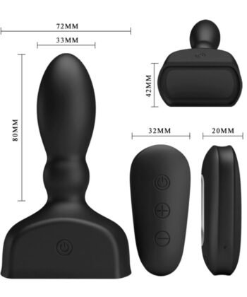 MR PLAY - CONTROLE REMOTO DE PLUG ANAL INFLVEL PRETO - Imagem 4