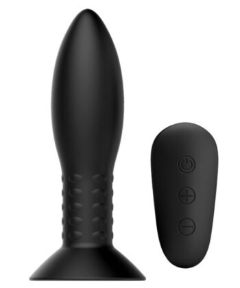 MR PLAY - PLUG COM CONTROLE REMOTO DE BOLAS ROTATIVAS PRETAS