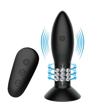 Alternative view of MR PLAY - PLUG COM CONTROLE REMOTO DE BOLAS ROTATIVAS PRETAS