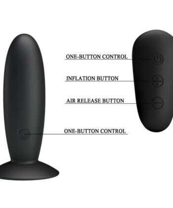 Alternative view of MR PLAY - PLUG ANAL COM CONTROLE REMOTO VIBRAO PRETO