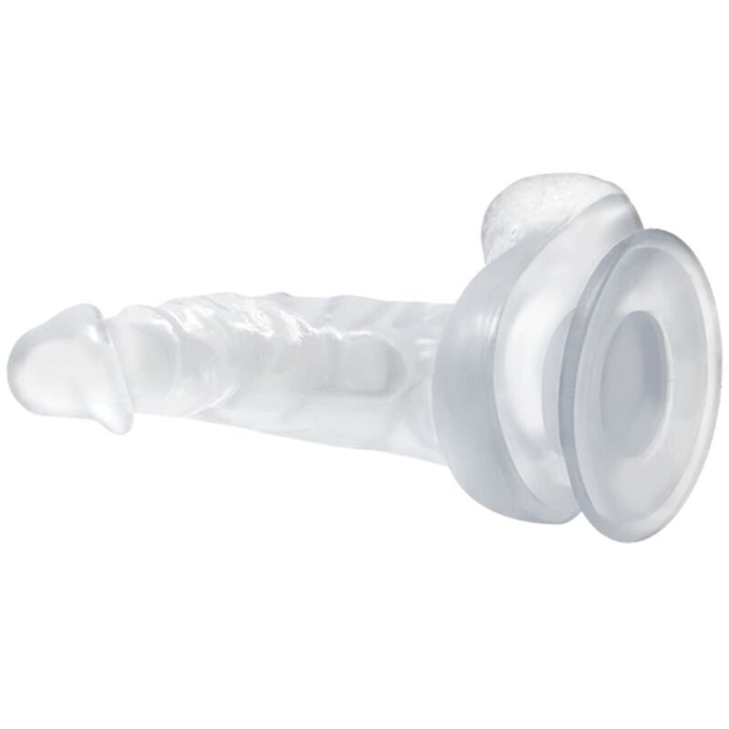 BAILE - DILDO REALÍSTICO COM VENTOSA E TESTÍCULOS 16.7 CM TRANSPARENTE - Imagem 5