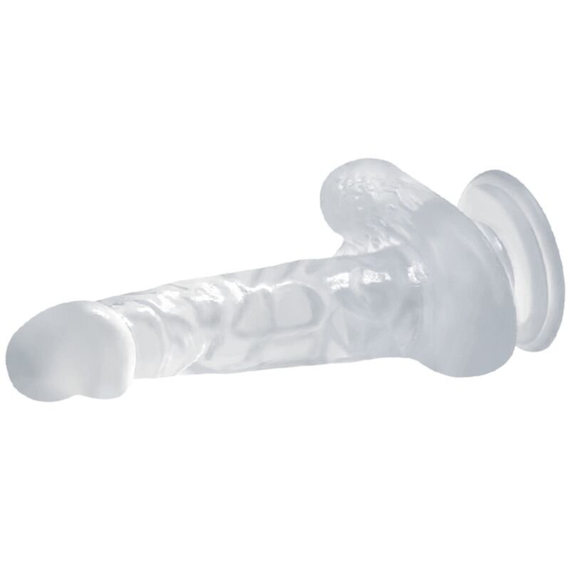 BAILE - DILDO REALÍSTICO COM VENTOSA E TESTÍCULOS 16.7 CM TRANSPARENTE - Imagem 4