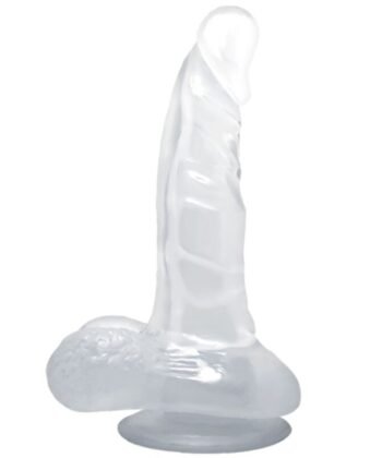 Visão alternativa de BAILE - DILDO REALÍSTICO COM VENTOSA E TESTÍCULOS 16.7 CM TRANSPARENTE